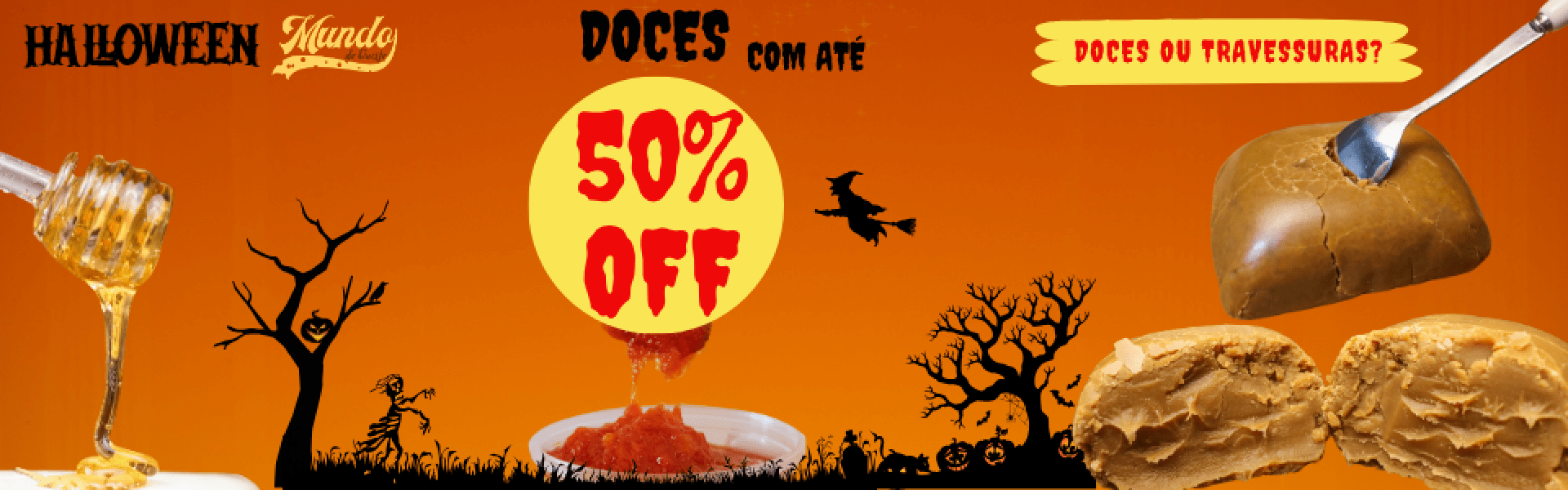 DOCES COM ATÉ 50%OFF
