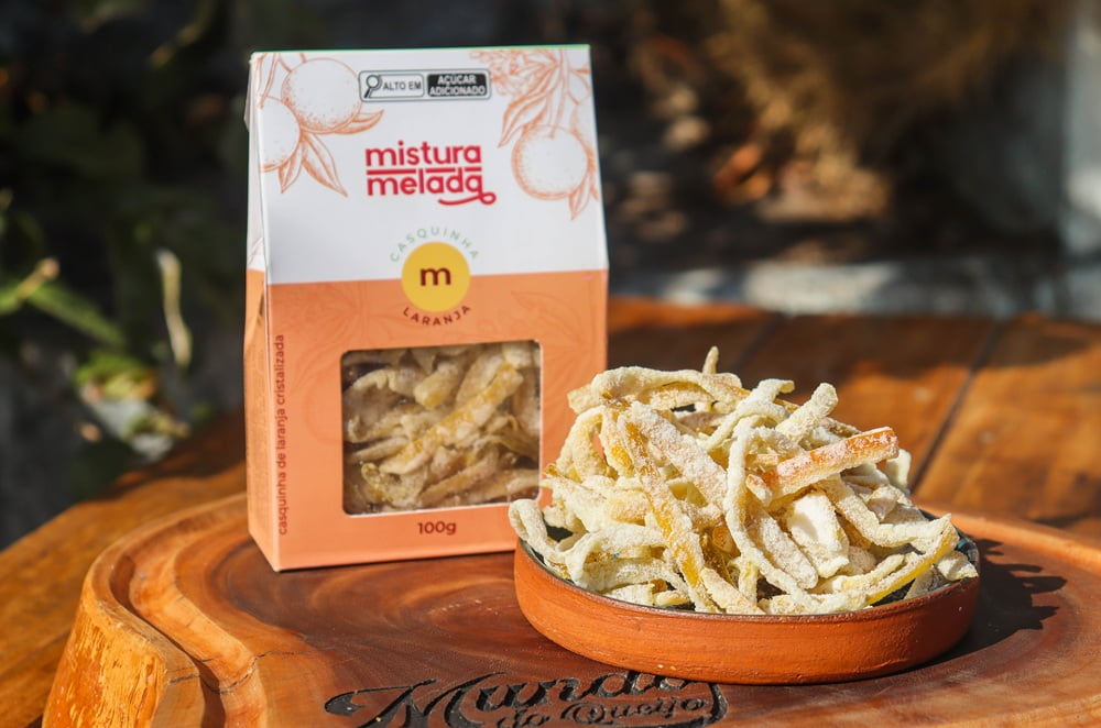 CASQUINHA DE LARANJA CRISTALIZADA 100GR