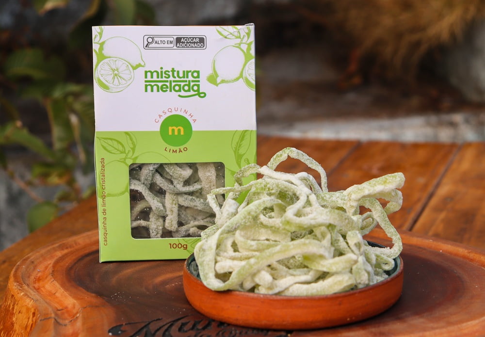 CASQUINHA DE LIMAO CRISTALIZADA 100GR