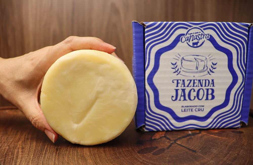 QUEIJO CANASTRA DO VIVALDO - FAZENDA JACOB - PREMIADO SUPER OURO - MERENDEIRO PESO 350G