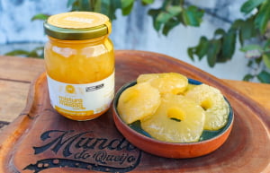 COMPOTA DE ABACAXI ARTESANAL MISTURA MELADA 320G