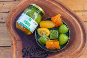 COMPOTA DE FRUTAS MISTAS ARTESANAL MISTURA MELADA 320G