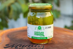 COMPOTA DE FRUTAS MISTAS ARTESANAL MISTURA MELADA 320G