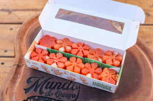 FRUTAS CRISTALIZADAS ARTESANAIS - ABOBORA FLOR 200G