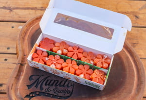 FRUTAS CRISTALIZADAS ARTESANAIS - ABOBORA FLOR 200G