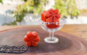 FRUTAS CRISTALIZADAS ARTESANAIS - ABOBORA FLOR 200G