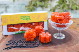 FRUTAS CRISTALIZADAS ARTESANAIS - ABOBORA FLOR 200G