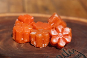FRUTAS CRISTALIZADAS ARTESANAIS - ABOBORA FLOR 200G