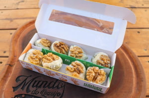 FRUTAS CRISTALIZADAS ARTESANAIS - FIGO COM DOCE DE LEITE E NOZES 200G