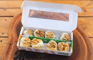 FRUTAS CRISTALIZADAS ARTESANAIS - FIGO COM DOCE DE LEITE E NOZES 200G