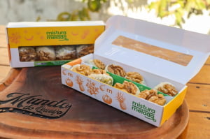FRUTAS CRISTALIZADAS ARTESANAIS - FIGO COM DOCE DE LEITE E NOZES 200G
