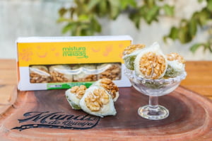 FRUTAS CRISTALIZADAS ARTESANAIS - FIGO COM DOCE DE LEITE E NOZES 200G