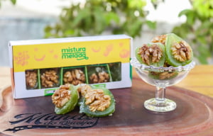 FRUTAS CRISTALIZADAS ARTESANAIS - FIGO COM NOZES 200G