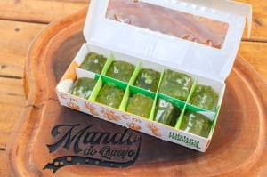 FRUTAS CRISTALIZADAS ARTESANAIS - MAMAO BORDADO 200GR