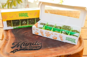 FRUTAS CRISTALIZADAS ARTESANAIS - MAMAO BORDADO 200GR