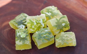 FRUTAS CRISTALIZADAS ARTESANAIS - MAMAO BORDADO 200GR