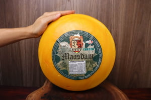 QUEIJO MAASDAM NOVA ALEMANHA MEIA PEÇA 2KG