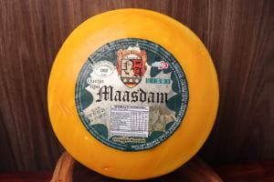 QUEIJO MAASDAM NOVA ALEMANHA PEÇA INTEIRA 4KG