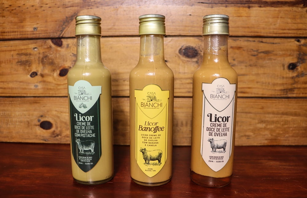 KIT 3 LICORES DIFERENTES DE DOCE DE LEITE DE OVELHA - 250ML CADA
